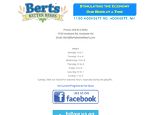 Tablet Screenshot of bertsbetterbeers.com